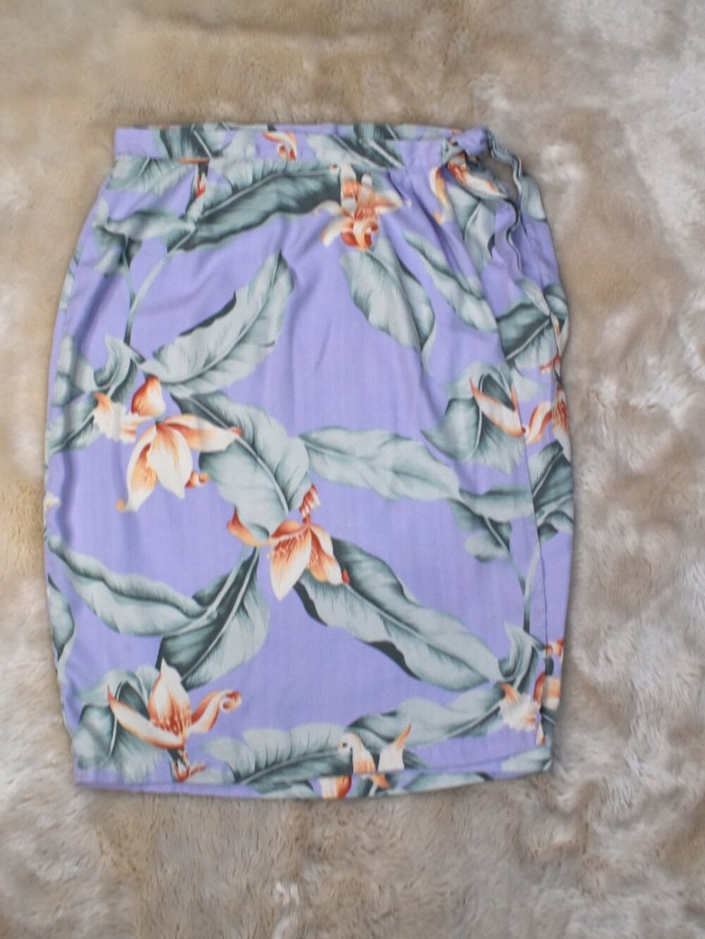 Tommy Bahama Floral Wrap Silk Skirt Size 8 Tropical - Picture 9 of 10